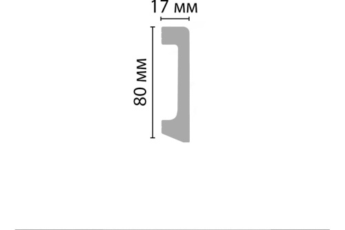 Плинтус напольный Decomaster D235