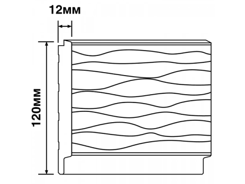 LV127W NP Панель LV127W NP 120мм х 12мм х 2.7м