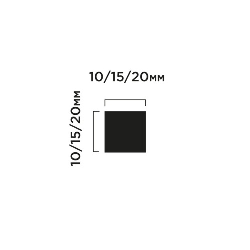 D10V1 Молдинг ПОЛИСТИРОЛ HI WOOD 10мм х 10мм х 2,0м.