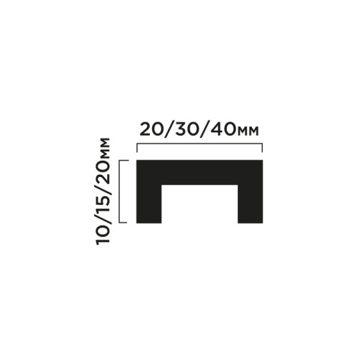LB40 Молдинг ПОЛИСТИРОЛ HI WOOD 40мм х 20мм х 8мм х 2,0м.