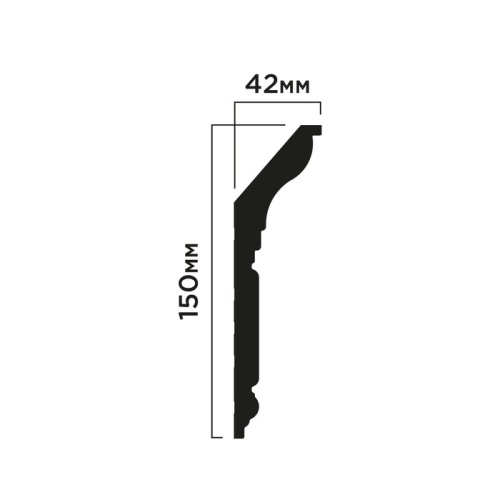 Карниз ПОЛИСТИРОЛ HI WOOD 150мм х 42мм
