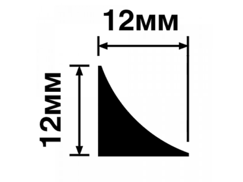 Молдинг ПОЛИСТИРОЛ HI WOOD TR12 12мм х 12мм х 2,7м.